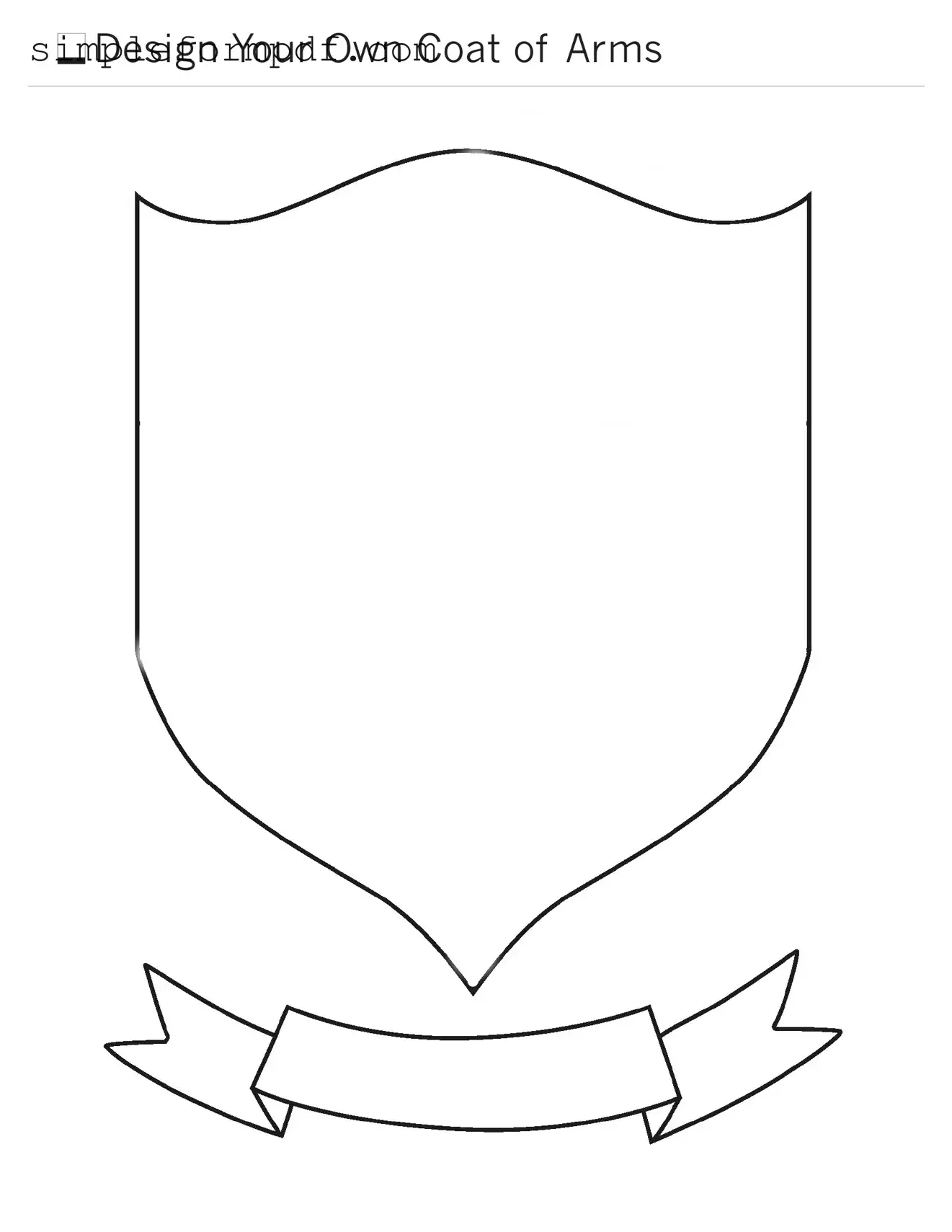 Coat Of Arms PDF Form