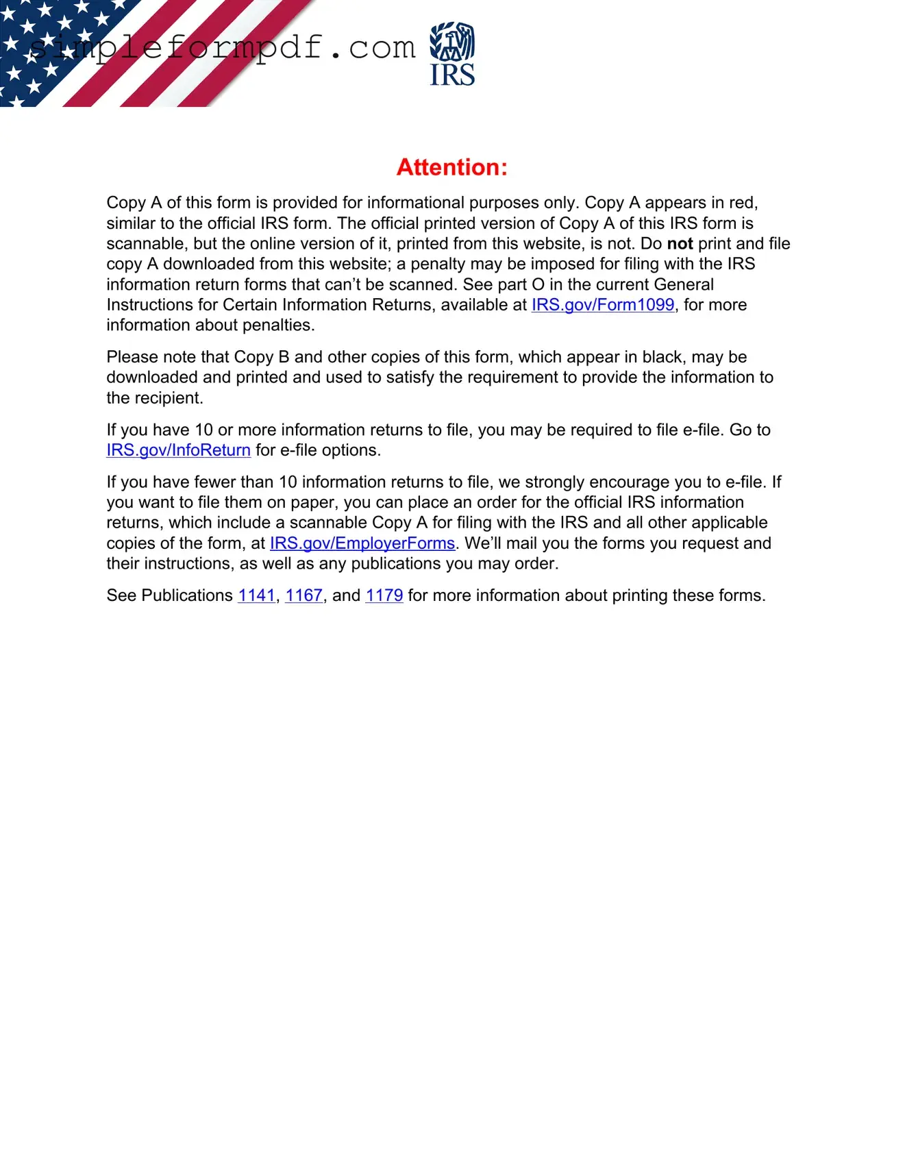 IRS 1099-MISC PDF Form