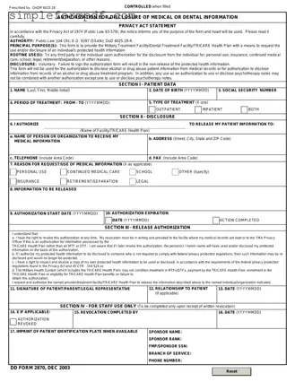 DD 2870 PDF Form