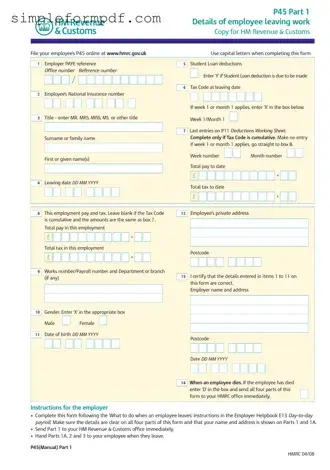 P 45 It PDF Form