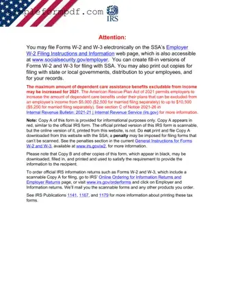 IRS W-2 PDF Form